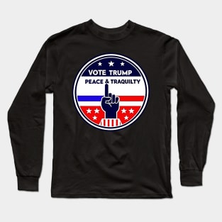 Don't blame me, I voted for Trump, vote for trump 2024 Long Sleeve T-Shirt